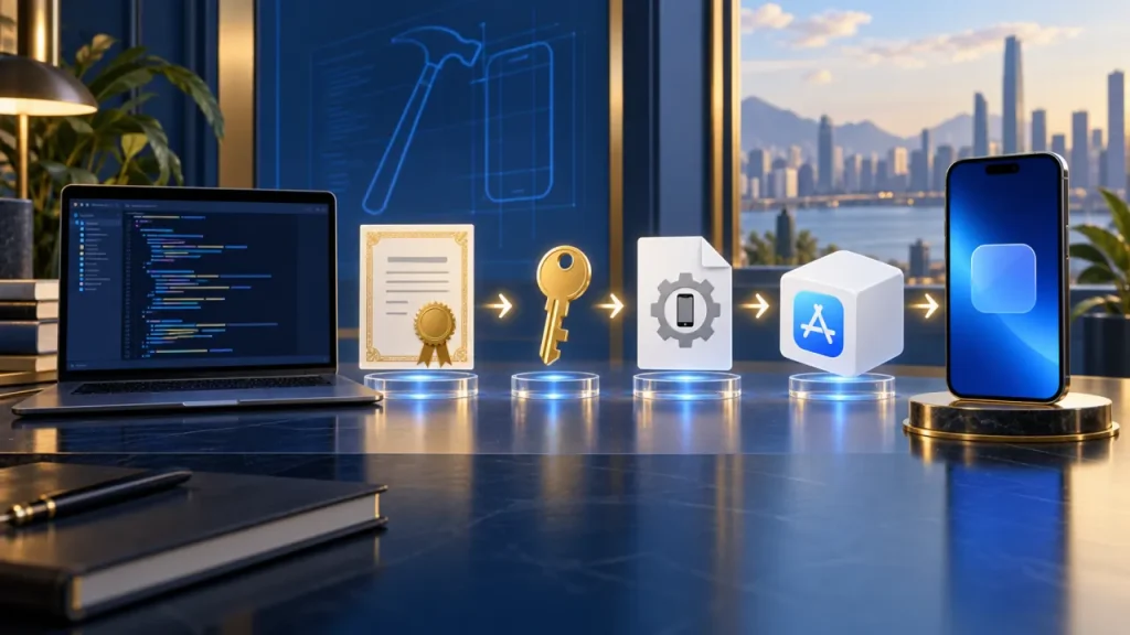 Cách lấy cert cài IPA game iOS hợp pháp và an toàn - minh họa tổng quan
